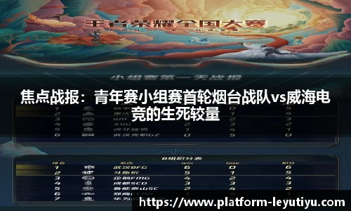 焦点战报：青年赛小组赛首轮烟台战队vs威海电竞的生死较量
